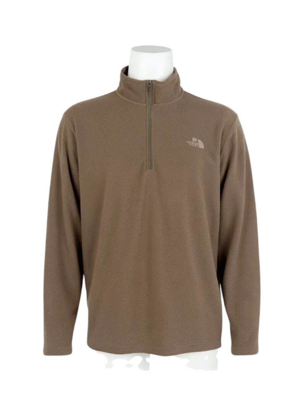 The North Face Men's Textured Cap Rock 1/4 Zip in Smokey Brown Heather Size XXL